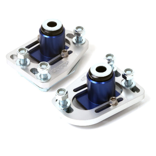 Fits 1979-1993 Mustang Front Caster Camber Plate Kit (Cnc Billet Aluminum)-2525 - Car Part People