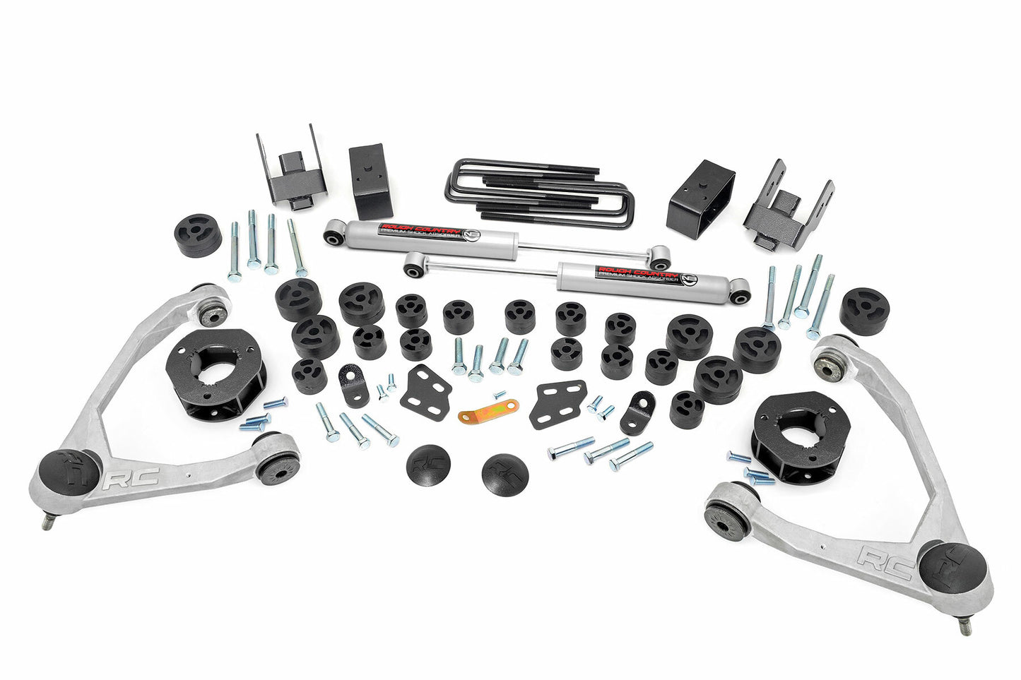 Fits Chevy/GMC 1500 2WD (07-13) 4.75 Inch Lift Kit; Combo; 254.2