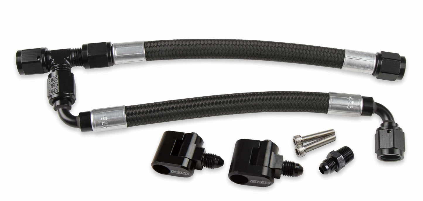 Holley LS Steam Tube Kit w/ Black Pro-Lite 350 Hose - 26-553