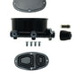 Oval Black Aluminum Black Master Cylinder (Disc/ Drum) 260-8555-BK-MBM