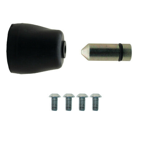 Oval Black Aluminum Black Master Cylinder (Disc/ Drum) 260-8555-BK-MBM