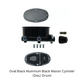 Oval Black Aluminum Black Master Cylinder (Disc/ Drum) 260-8555-BK-MBM