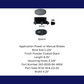 Oval Black Aluminum Black Master Cylinder (Disc/ Disc)  260-8559-BK-MBM