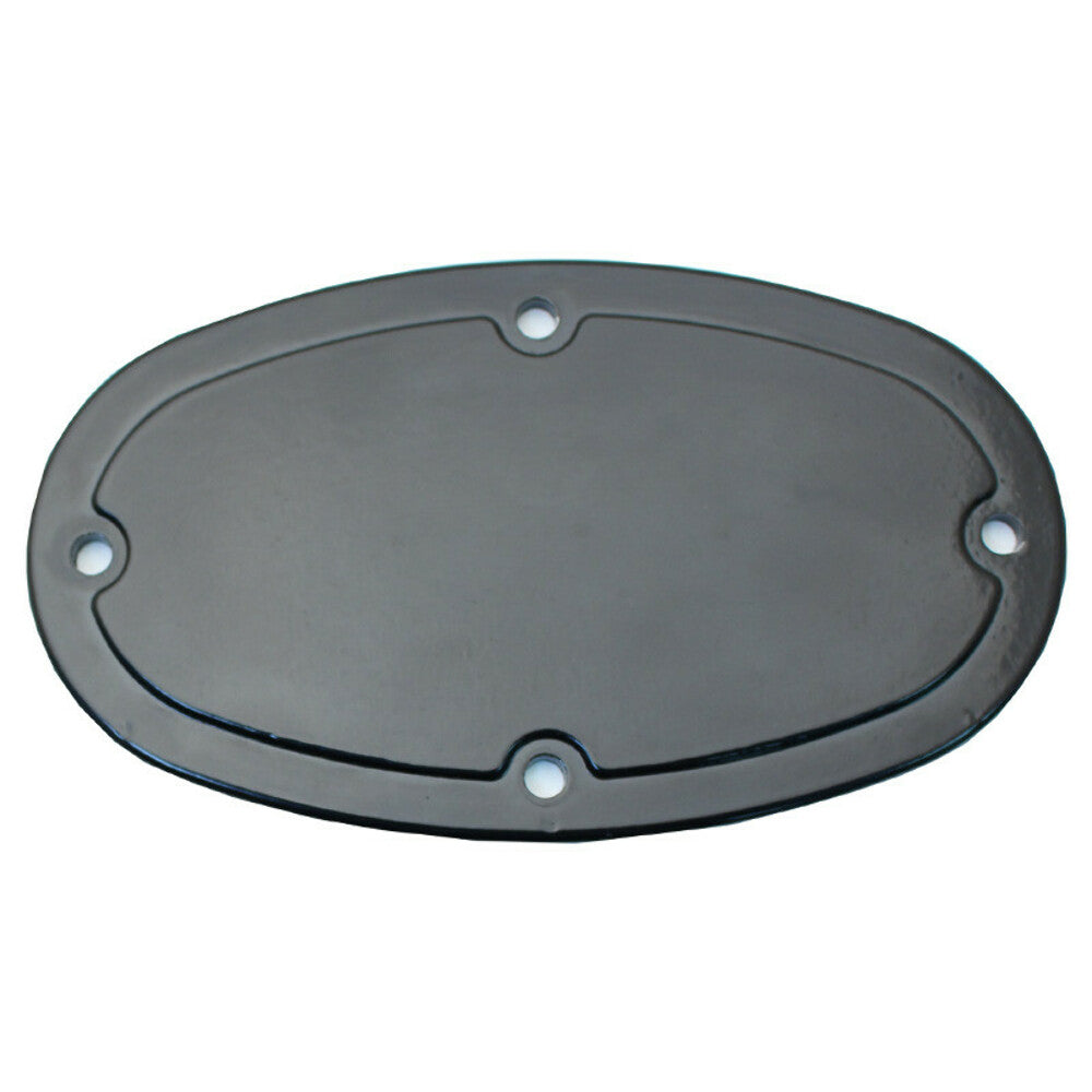 Oval Black Aluminum Black Master Cylinder (Disc/ Disc) 260-8559-BK-MBM - Master Cylinders and Parts Car Part People