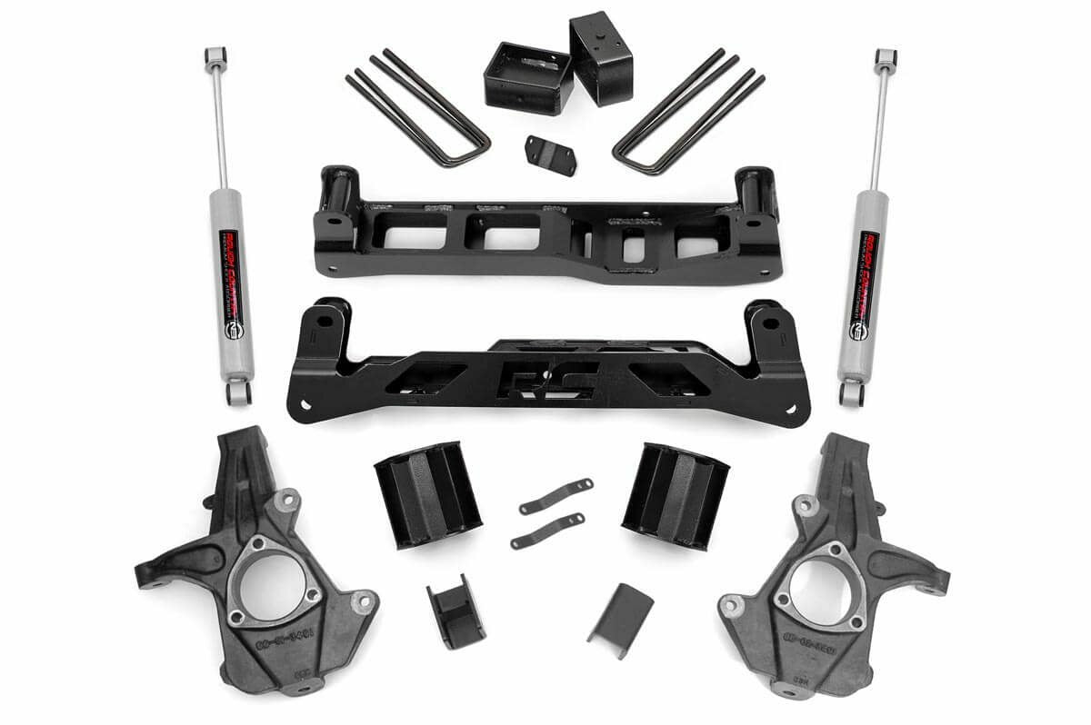 Fits Chevy Silverado & GMC Sierra 1500 2WD (2007-2013) 5 Inch Lift Kit; 26130