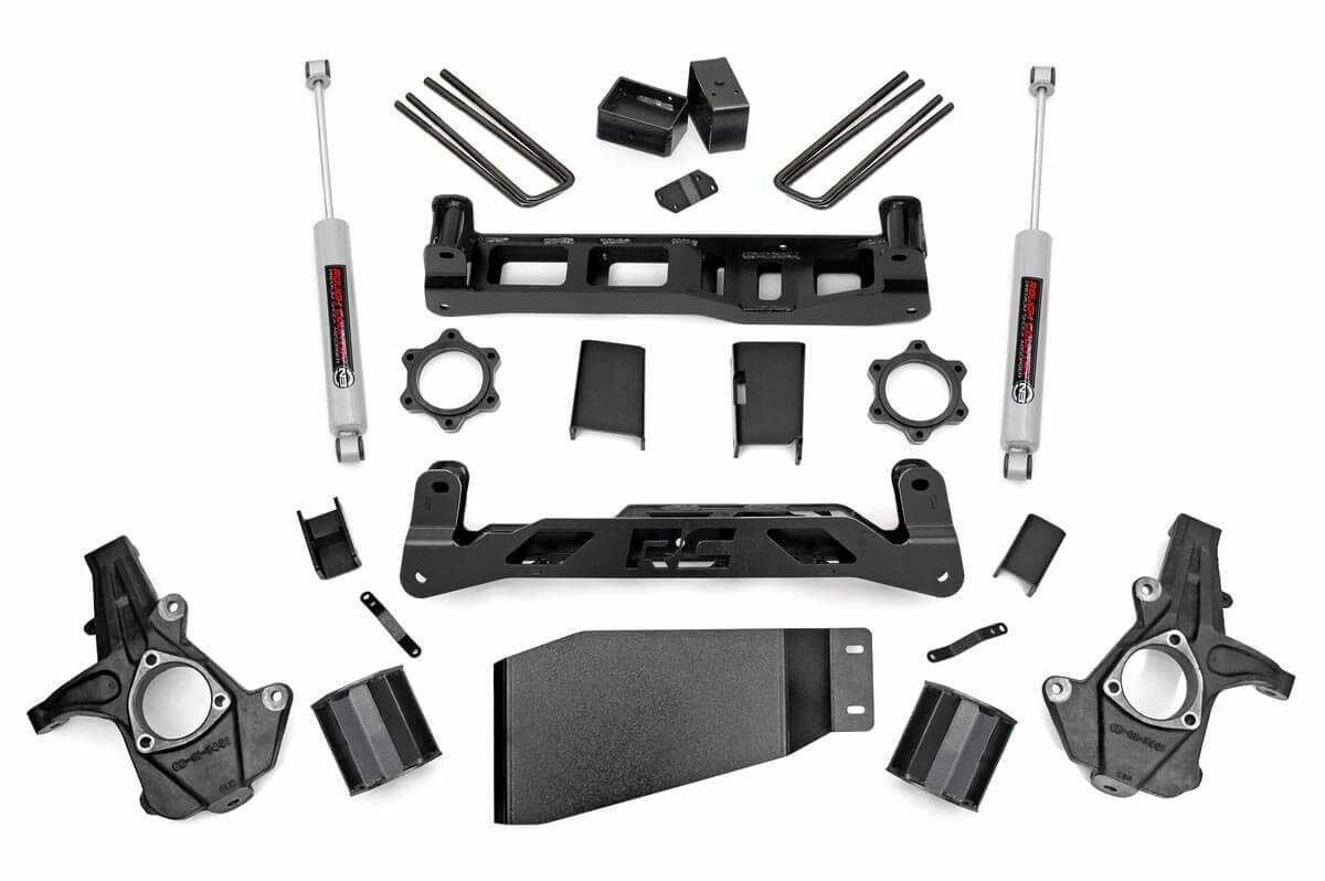 Fits Chevy Silverado & GMC Sierra 1500 4WD (2007-2013) 5 Inch Lift Kit; 26230