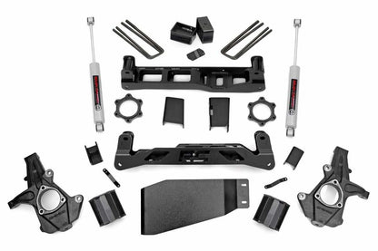 Fits Chevy Silverado & GMC Sierra 1500 4WD (2007-2013) 5 Inch Lift Kit; 26230