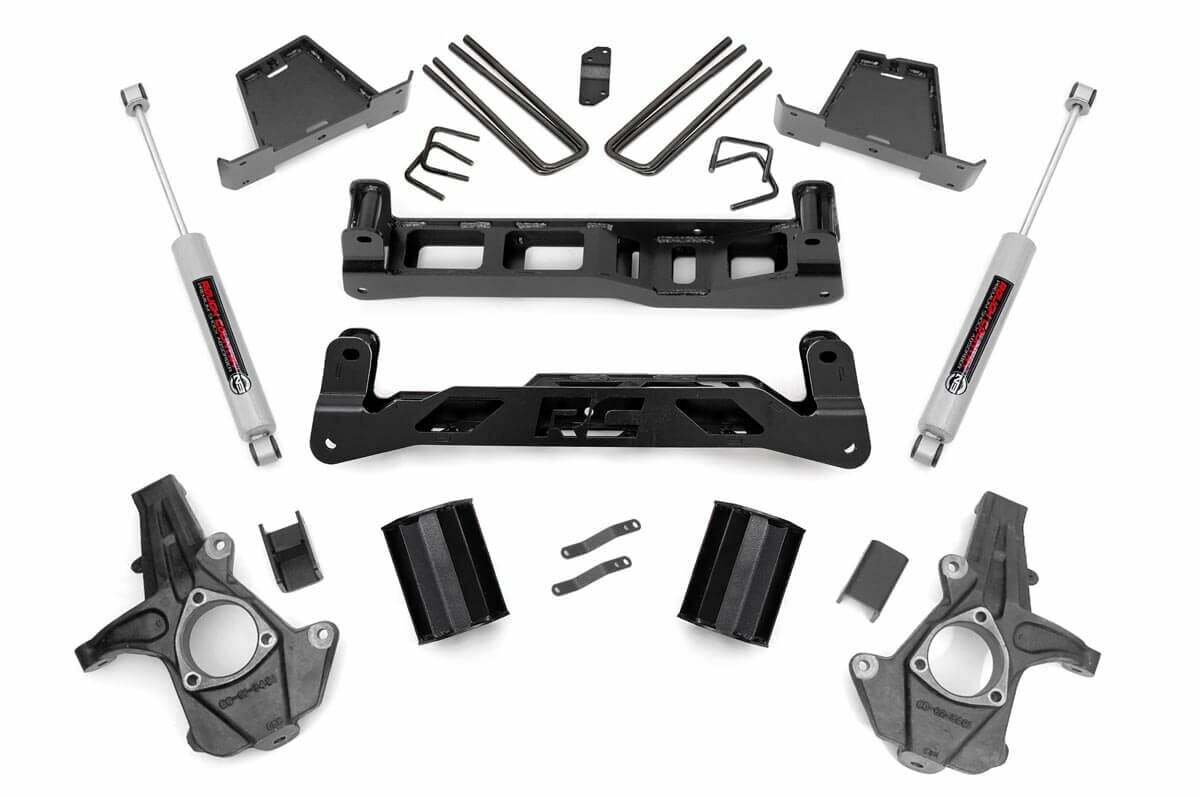 Fits Chevy Silverado & GMC Sierra 1500 2WD (2007-2013) 7.5 Inch Lift Kit; 26330