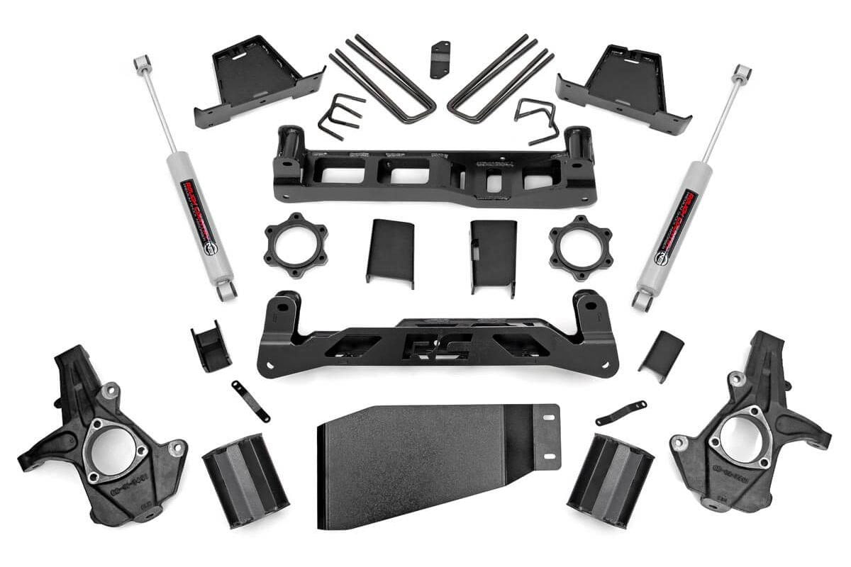 Fits Chevy Silverado & GMC Sierra 1500 4WD (2007-2013) 7.5 Inch Lift Kit; 26430