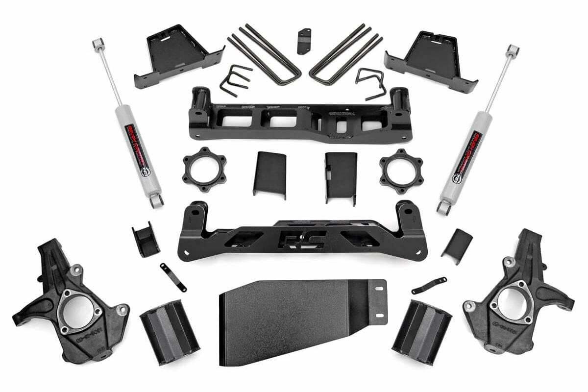 Fits Chevy Silverado & GMC Sierra 1500 4WD (2007-2013) 7.5 Inch Lift Kit; 26430