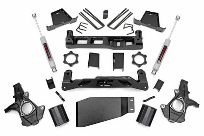 Fits Chevy Silverado & GMC Sierra 1500 4WD (2007-2013) 7.5 Inch Lift Kit; 26430