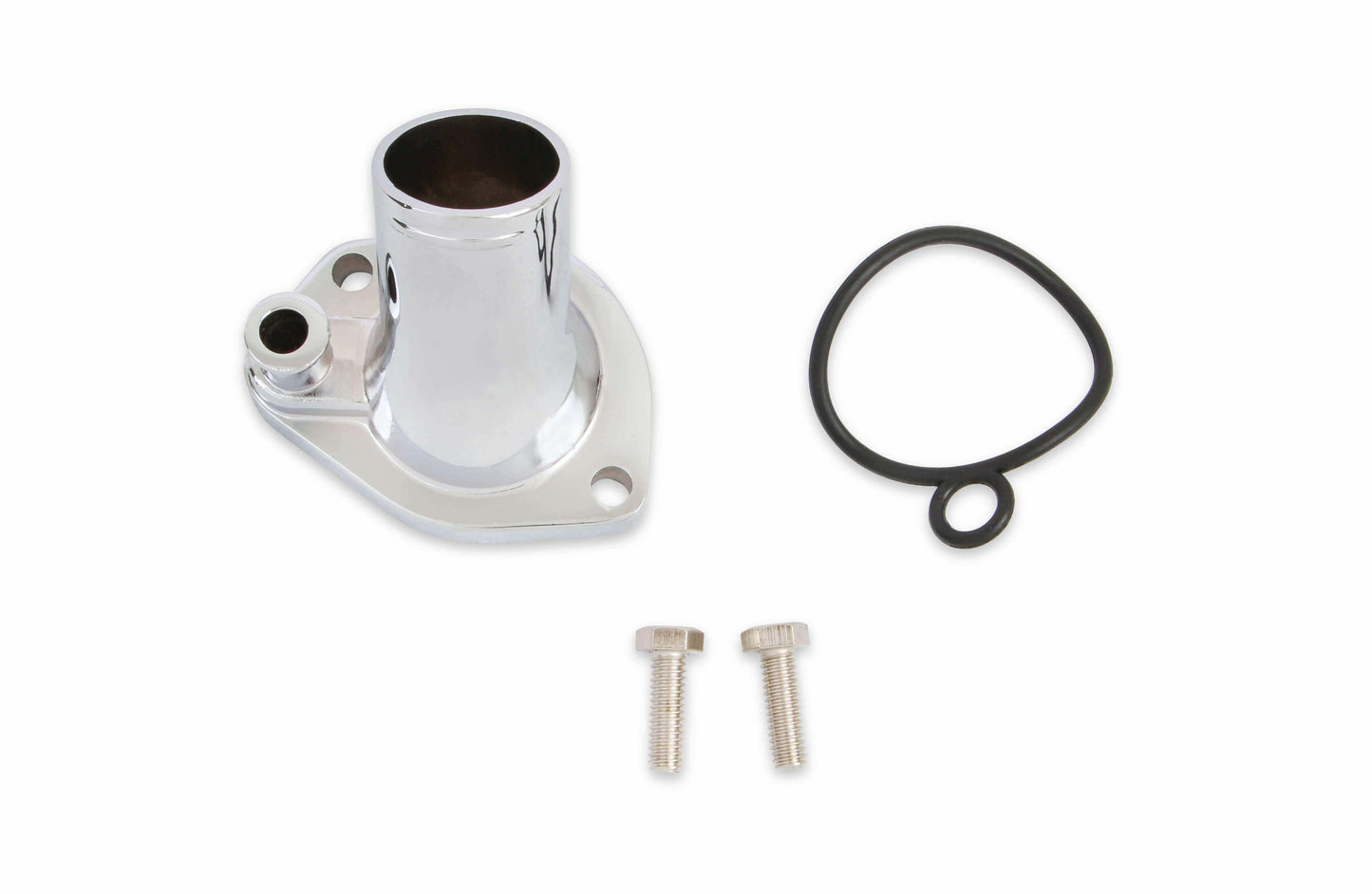Mr Gasket Thermostat Housing 2662; 160° Fixed Chrome for Ford 260-351W SBF