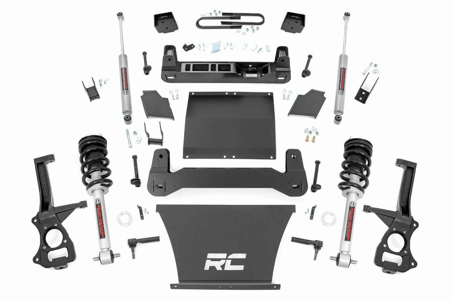 Fits GMC Sierra 1500 2&4WD (19-24) 6" Lift Kit  Mono Leaf Rear N3 Struts 26632