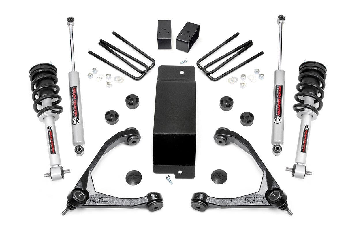 Fits Chevy/GMC 1500 (07-13) 3.5 Inch Lift Kit; UCA; N3 Struts; 27731