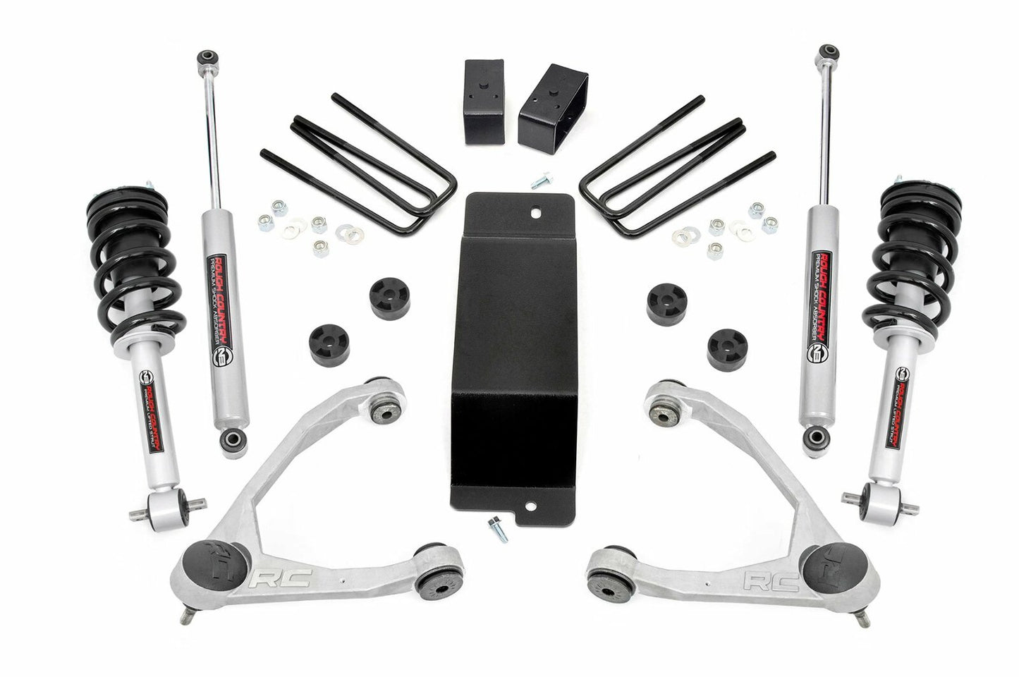 Fits Chevy/GMC 1500 (07-13) 3.5 Inch Lift Kit; UCA; N3 Struts; 27731