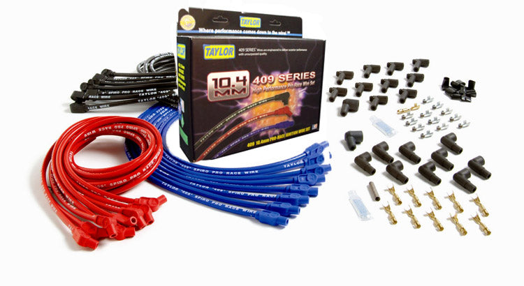 Spark Plug Wire Set Universal 10.4mm Silicone Spiro Pro 409 409 135? Red 79252