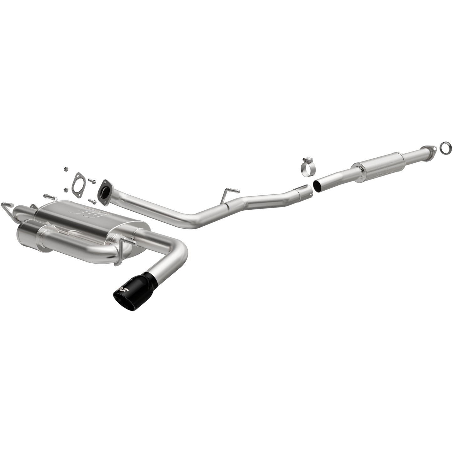 2018-2023 Subaru Crosstrek Black Chrome Cat-Back Exhaust System 19676