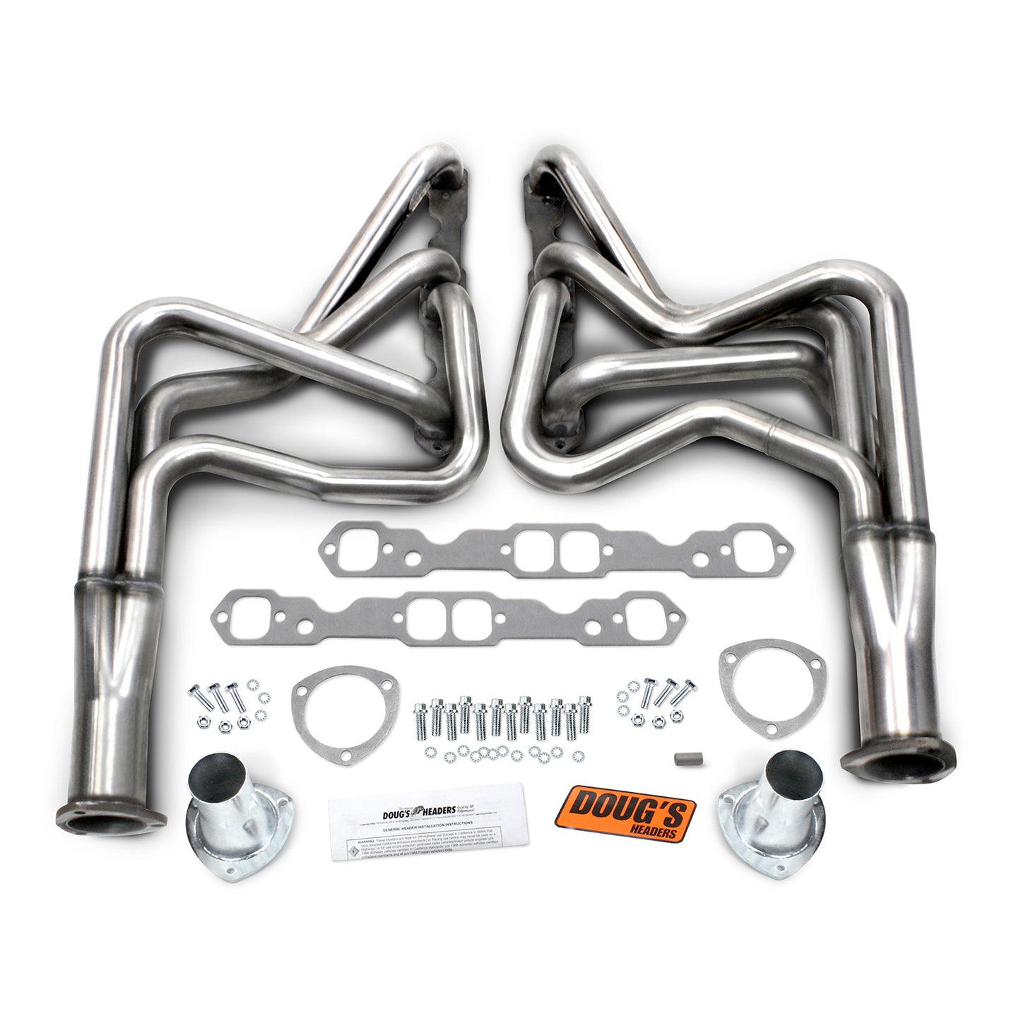 Long Tube Headers for 304 Stainless 1-3/4in Primary Stainless Steel D369-SS