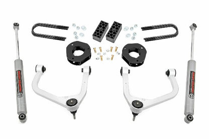 Fits Chevy Silverado 1500 2&4WD (2022-2024) 3.5" Lift Kit; Rear Mono Leaf; 28230