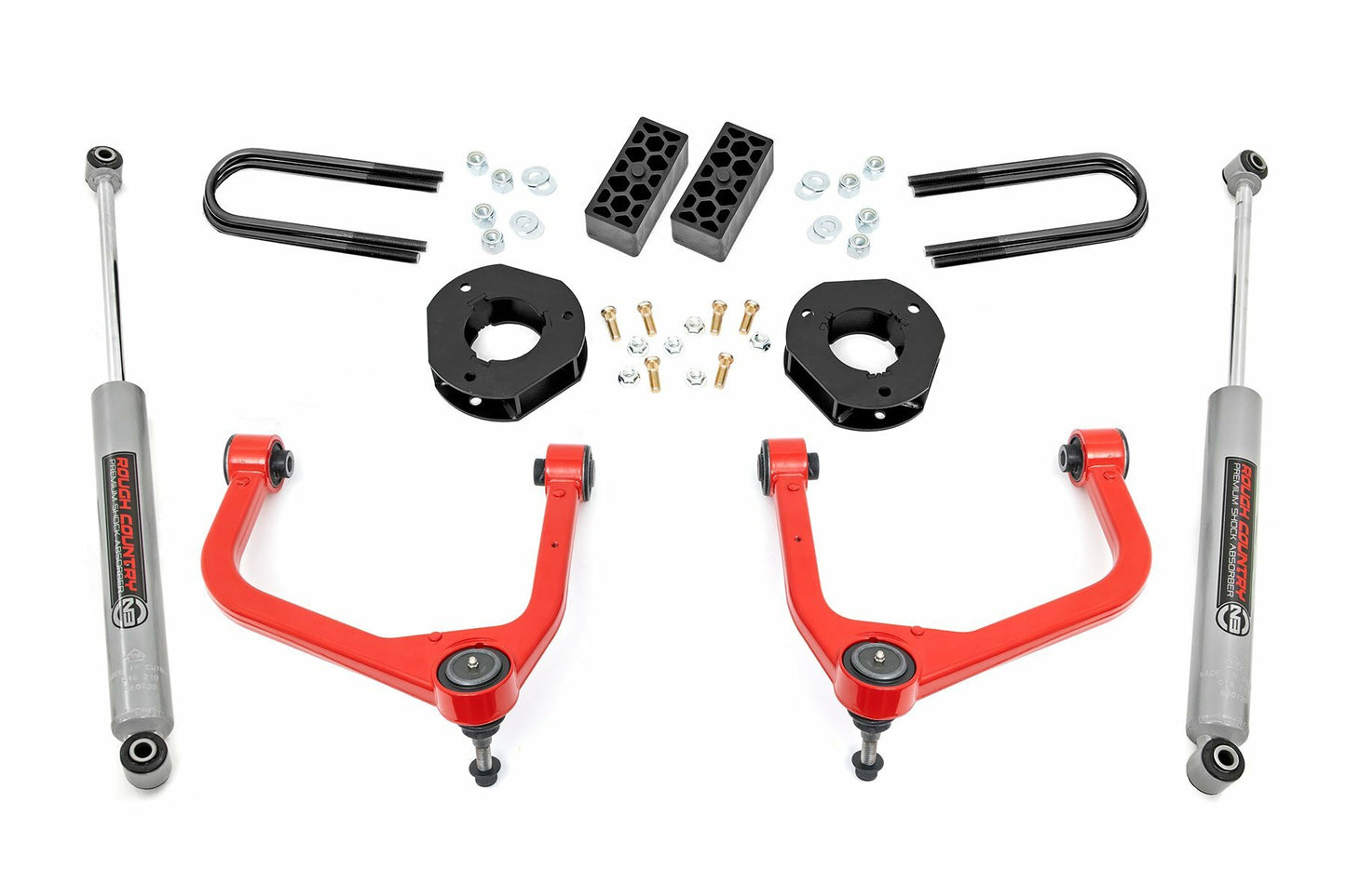Fits Chevy Silverado 1500 (2022-2024) 3.5" Lift Kit Rear Mono Leaf 28230RED