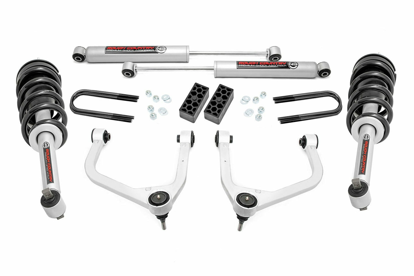 Fits Chevy Silverado 1500 (22-24) 3.5" Lift Kit N3 Struts Rear Mono Leaf 28231