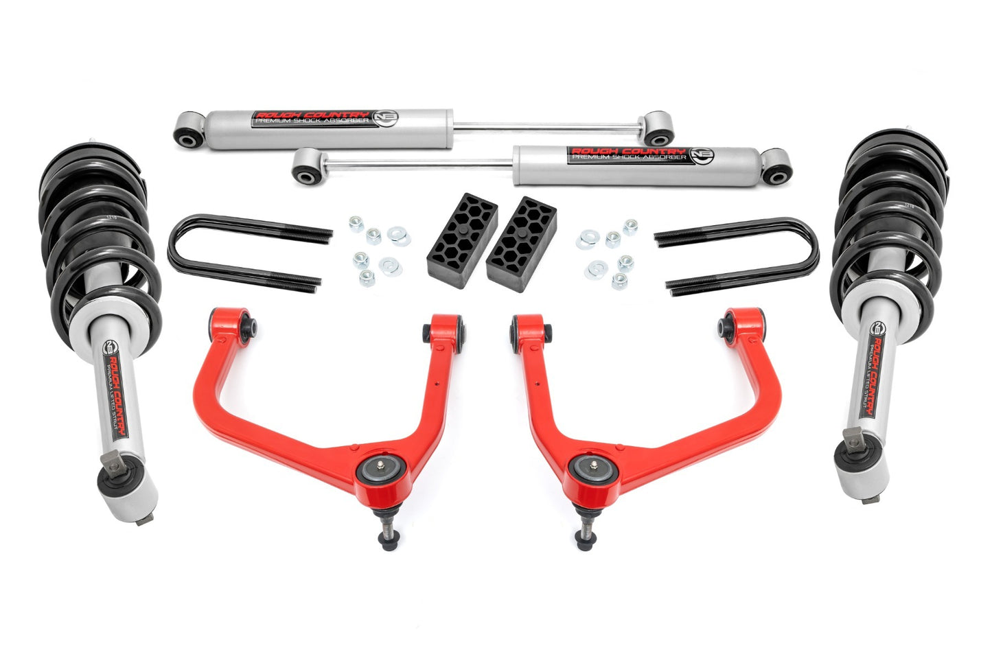 3.5 Inch Lift Kit - N3 Struts - Rear Mono Leaf - Chevy Silverado 1500 (2025)