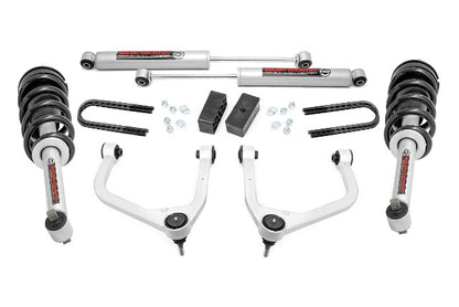Fits GMC Sierra 1500 (19-24) 3.5 Inch Lift Kit; Mono Leaf Rear; N3 Struts; 28831