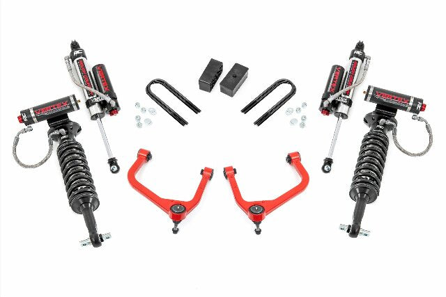 Fits GMC Sierra 1500 2&4WD (19-24) 3.5" Lift Kit Mono Leaf Rear Vertex 28850RED