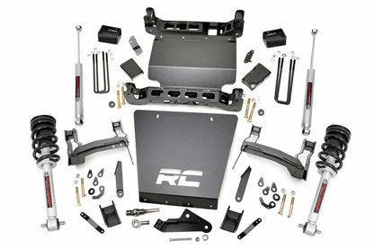 Fits Chevy/GMC 1500 (14-18 & Classic) 5 Inch Lift Kit; Bracket; N3 Struts; 29133