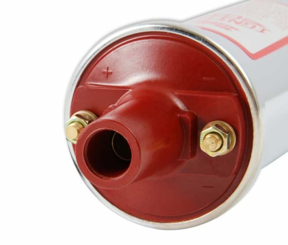 Mallory 29219 Street Performance Ignition Coil Chrome Coil 12 Volt