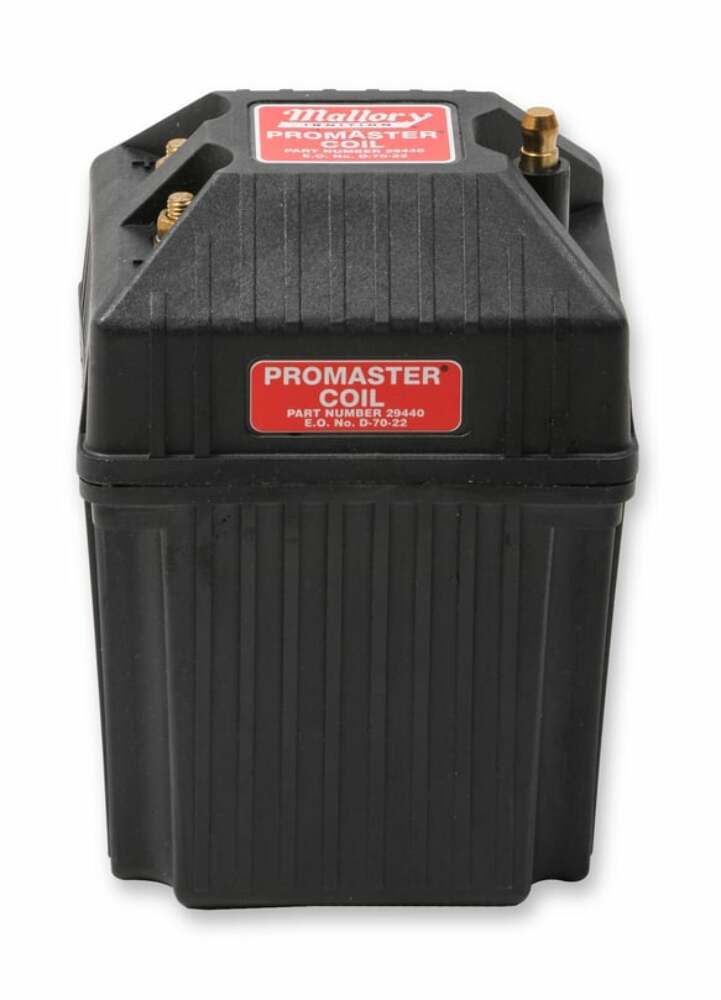 Mallory 29440 Ignition Coil Promaster Classic Series Coil 49k V With Mounting Br