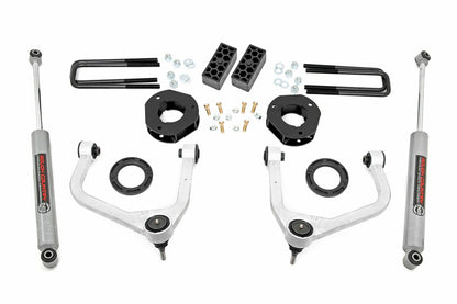 Fits Chevy Silverado 1500 2WD/4WD (2019-2024) 3.5 Inch Lift Kit; 29531A