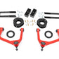 Fits Chevy Silverado 1500 2WD/4WD (2019-2024) 3.5 Inch Lift Kit; 29531RED
