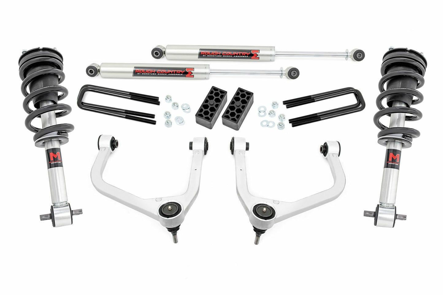 Fits Chevy Silverado 1500 2&4WD (2019-2024) 3.5" Lift Kit; M1 Struts/M1; 29540
