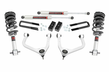 Fits Chevy Silverado 1500 2&4WD (2019-2024) 3.5" Lift Kit; M1 Struts/M1; 29540