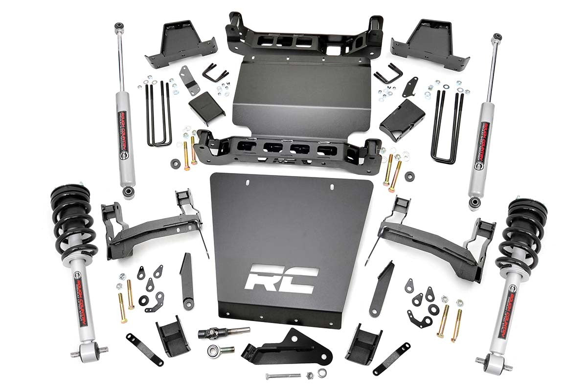 Fits Chevy/GMC 1500 (14-16) 7 Inch Lift Kit; Bracket; N3 Struts; 29833