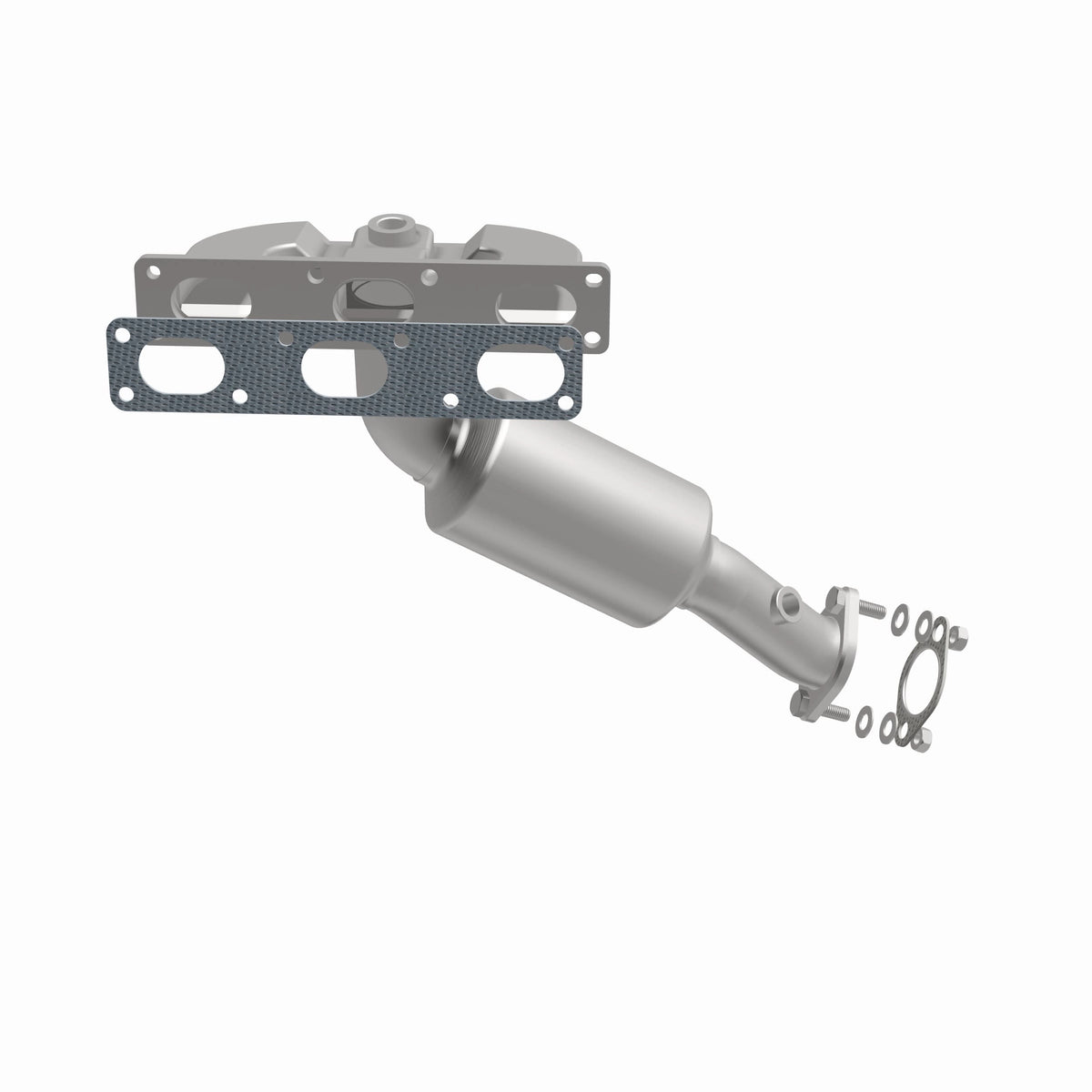 Catalytic Converter with Integrated Exhaust Manifold for HM Grade Federal / EPA Compliant Direct-Fit Manifold Catalytic