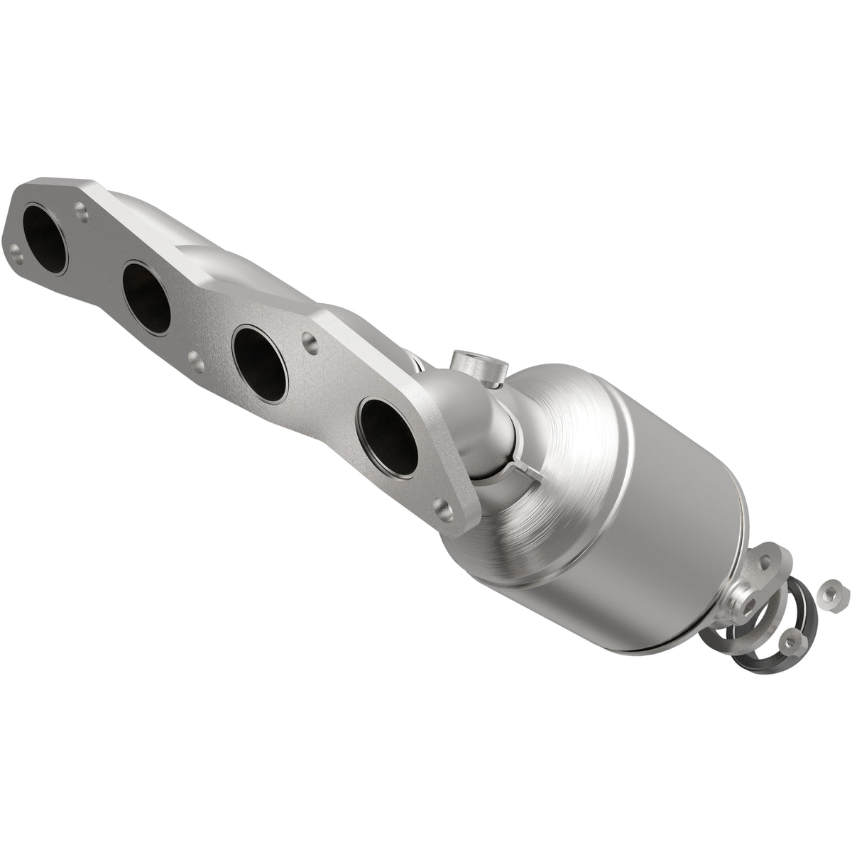 Catalytic Converter with Integrated Exhaust Manifold for HM Grade Federal / EPA Compliant Direct-Fit Manifold Catalytic