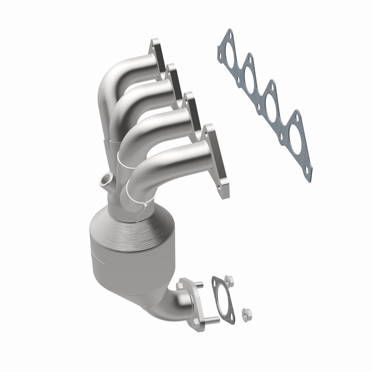 Catalytic Converter with Integrated Exhaust Manifold for HM Grade Federal / EPA Compliant Direct-Fit Manifold Catalytic
