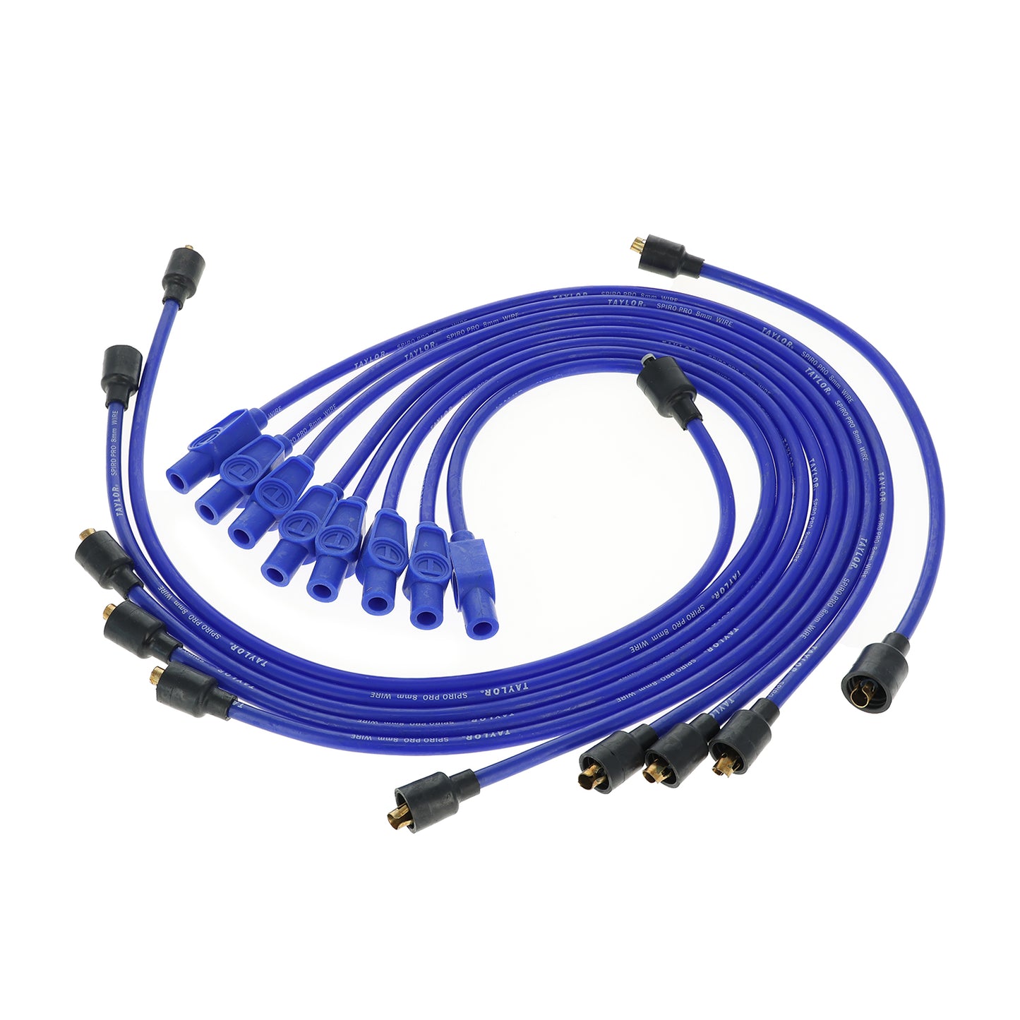 Spark Plug Wire Set Universal 8mm Silicone Spiro Pro 350 ohm/ft Blue 74671