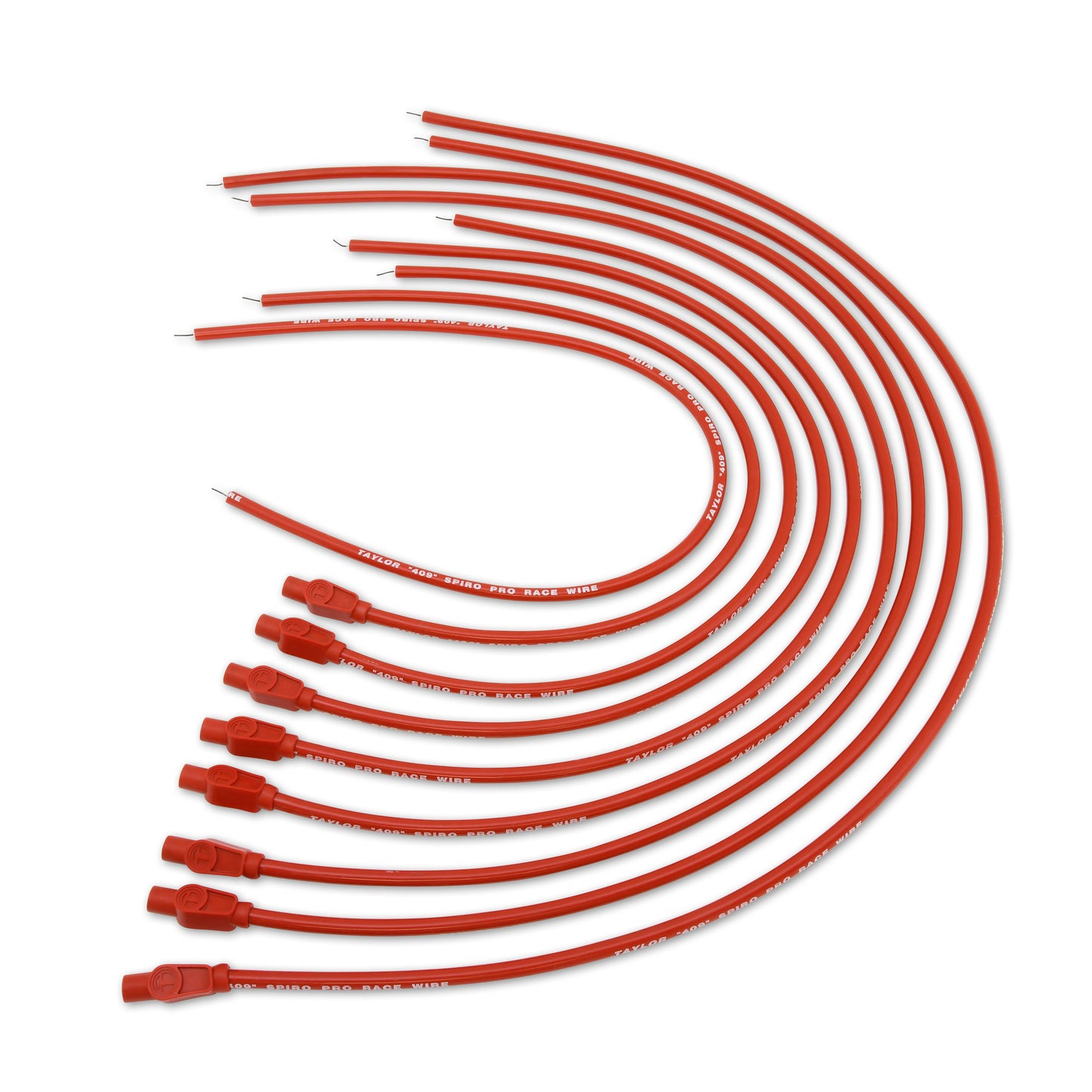 Spark Plug Wire Set Universal 10.4mm Silicone Spiro Pro 409 409 180? Red 79255