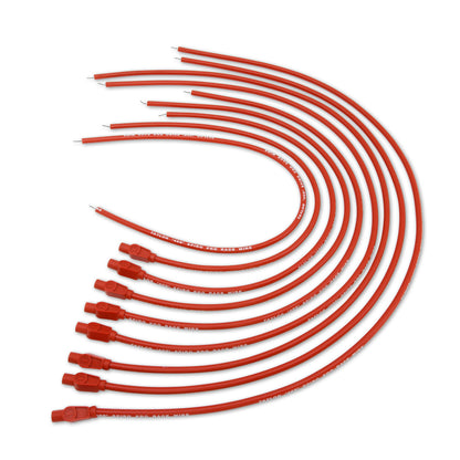 Spark Plug Wire Set Universal 10.4mm Silicone Spiro Pro 409 409 180? Red 79255