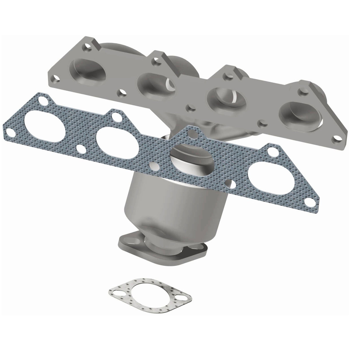Catalytic Converter with Integrated Exhaust Manifold for HM Grade Federal / EPA Compliant Direct-Fit Manifold Catalytic
