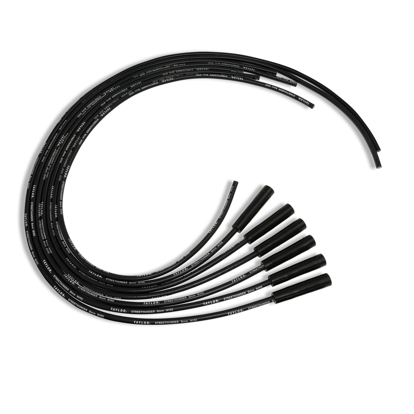 Spark Plug Wire Set Universal 8mm Silicone 180? 500 ohm/ft Street Thunder 50045
