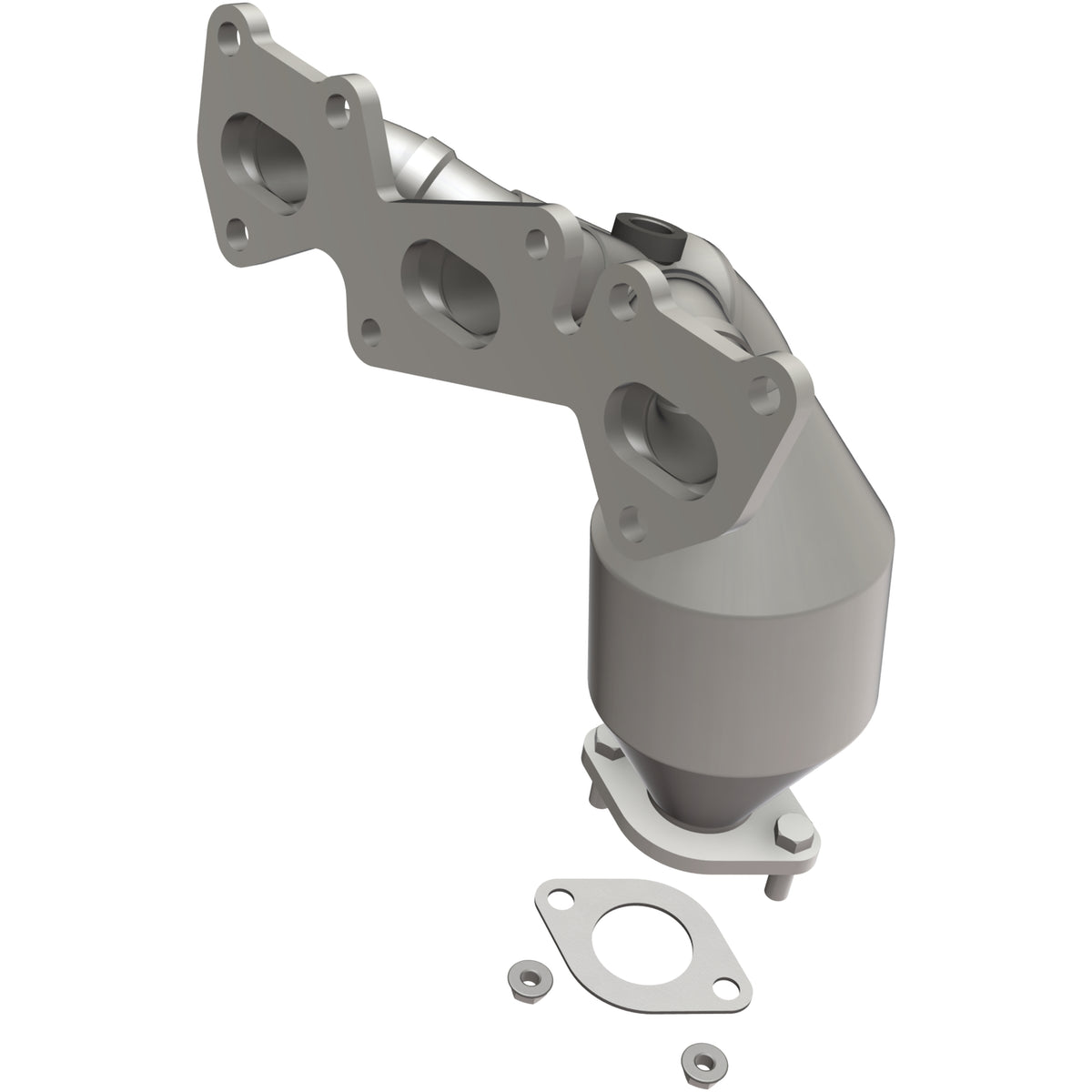 Catalytic Converter with Integrated Exhaust Manifold for HM Grade Federal / EPA Compliant Direct-Fit Manifold Catalytic