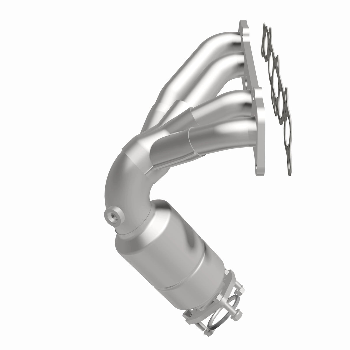 Catalytic Converter with Integrated Exhaust Manifold for HM Grade Federal / EPA Compliant Direct-Fit Manifold Catalytic