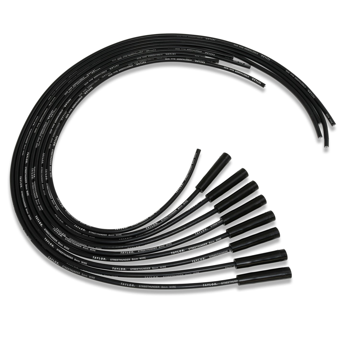 Spark Plug Wire Set Universal 8mm Silicone 180? 500 ohm/ft Street Thunder 50055