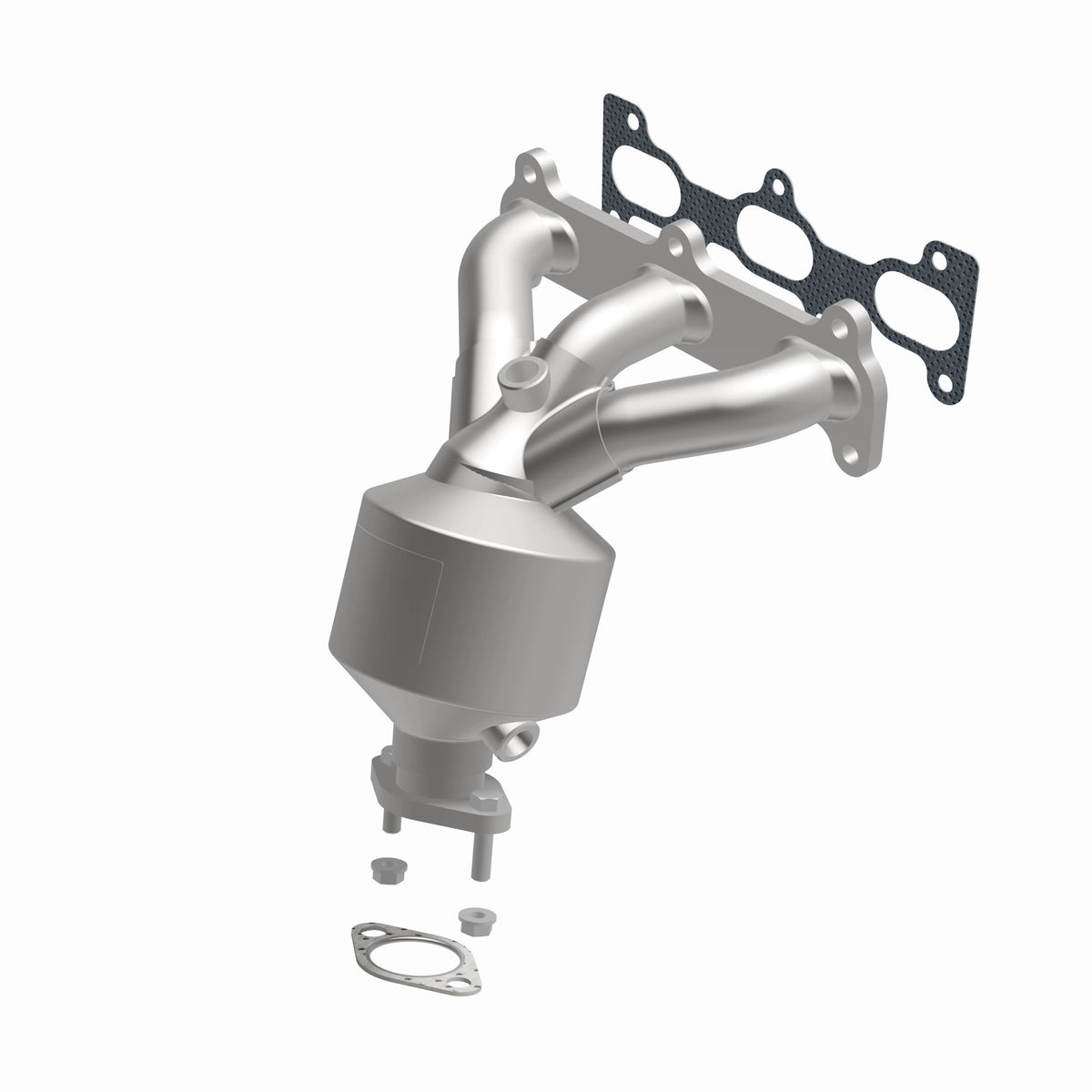 Catalytic Converter with Integrated Exhaust Manifold for HM Grade Federal / EPA Compliant Direct-Fit Manifold Catalytic