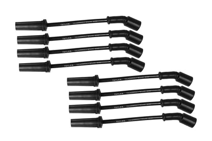 Spark Plug Wire Set Universal 8.2mm Silicone Thundervolt 40 ohm/ft Black 84044
