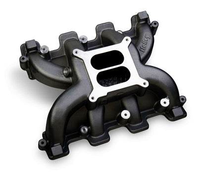 Holley Dual Plane Carbureted Intake - GM LS3/L92 - Black - 300-129BK